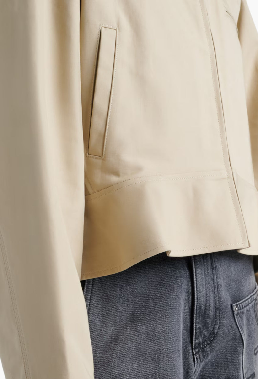 Nougat/Chocolate - Cotton Jacket - GLAM MODA