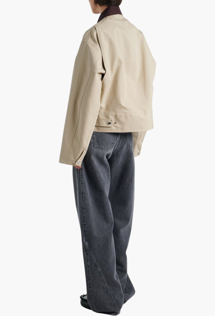 Nougat/Chocolate - Cotton Jacket - GLAM MODA