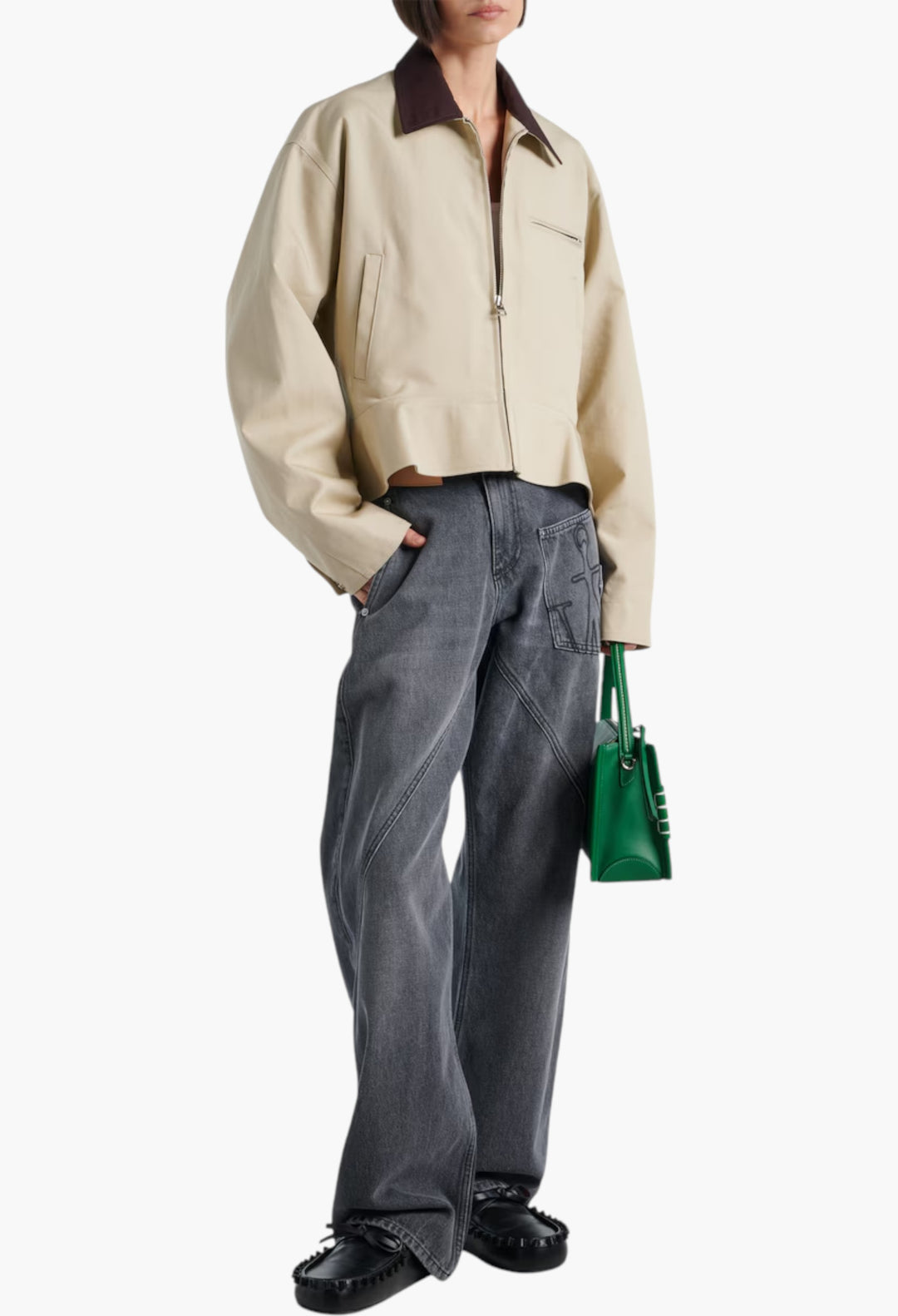 Nougat/Chocolate - Cotton Jacket - GLAM MODA