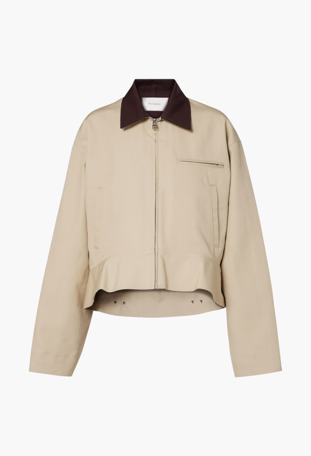 Nougat/Chocolate - Cotton Jacket - GLAM MODA