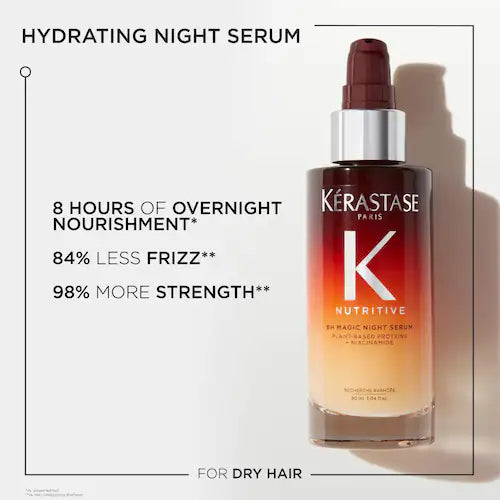 Nutritive 8H Magic Night Serum Hydrating Treatment for Dry Hair - GLAM MODA
