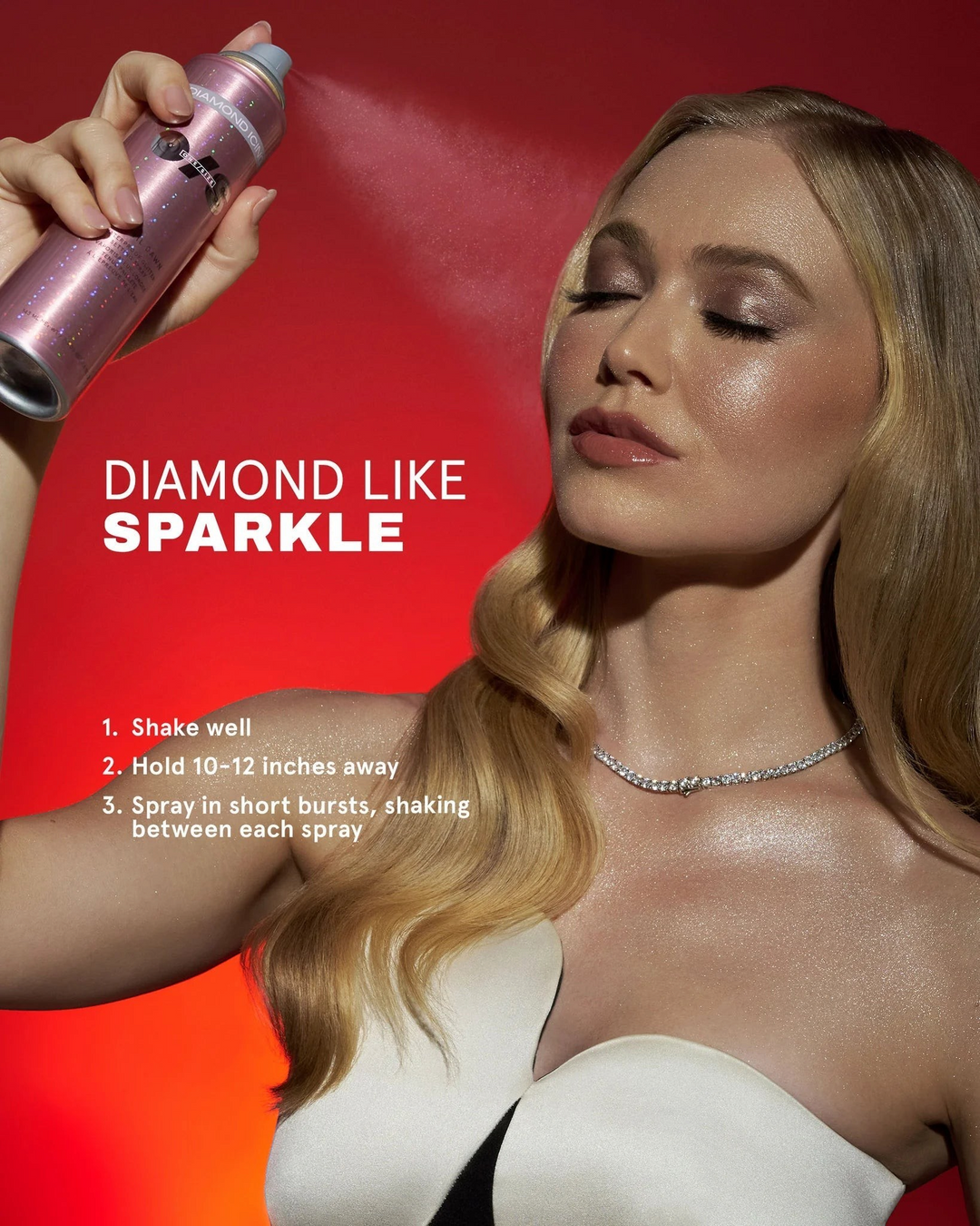 Diamond Icing Waterproof Glitter Setting Spray tips