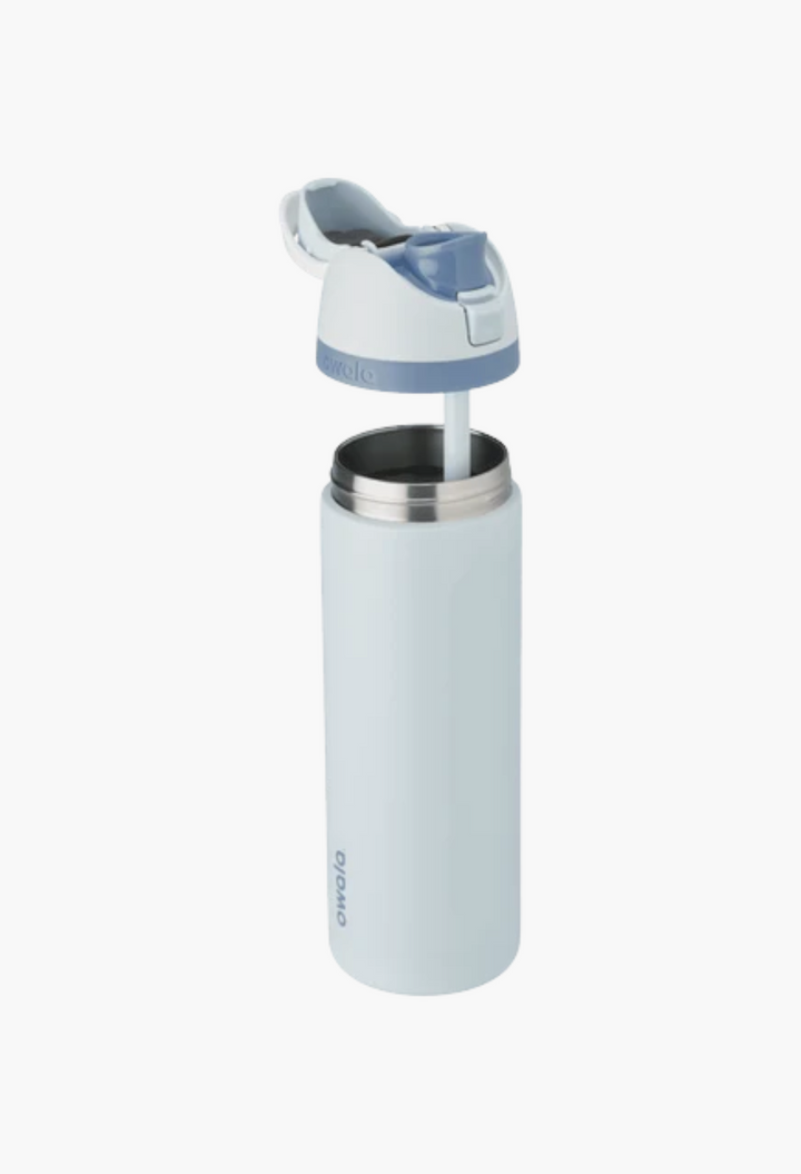 GLAM MODA Disney Princess Collection 24oz stainless steel insulated FreeSip water bottle in light blue