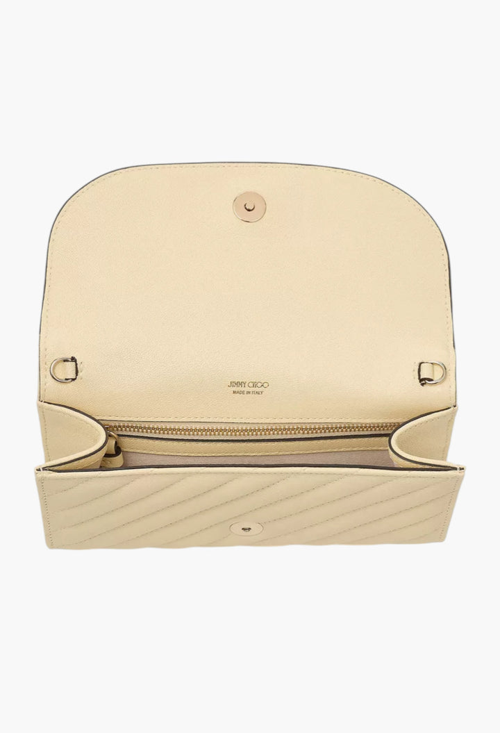 Off White - Curve Chain Wallet In Leather - GLAM MODA