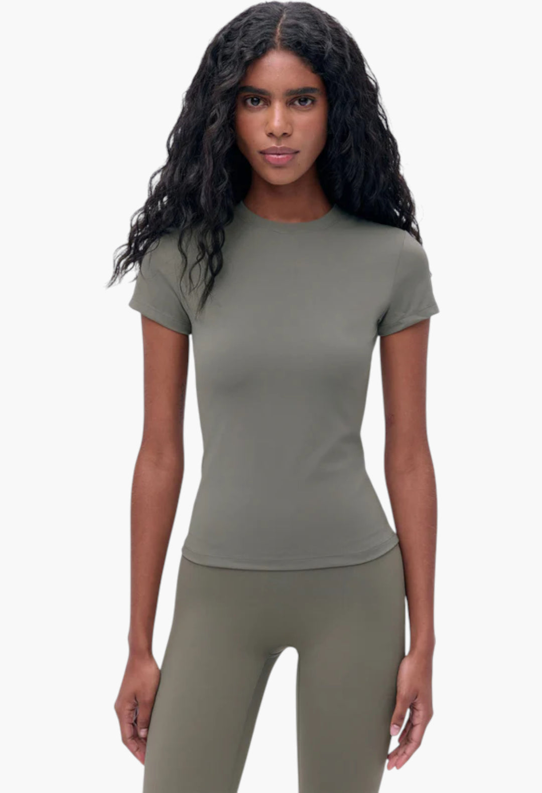 Olive Green - Ultimate Short Sleeve Top - GLAM MODA