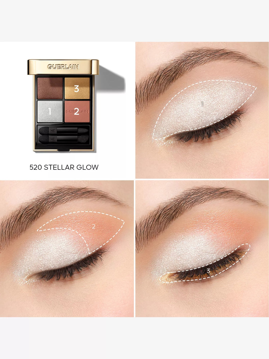 Ombres G Stellar Glow Quad - Eyeshadow Palette - GLAM MODA