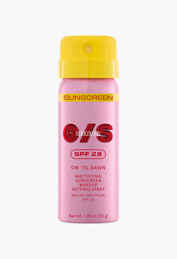 On ‘Til Dawn Mattifying Sunscreen Makeup Setting Spray SPF 28 Travel-Sized