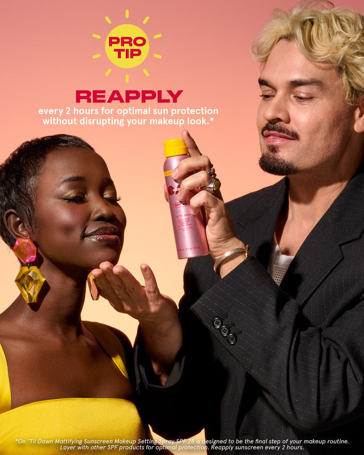 On ‘Til Dawn Mattifying Sunscreen Makeup Setting Spray SPF 28 Travel-Sized - GLAM MODA