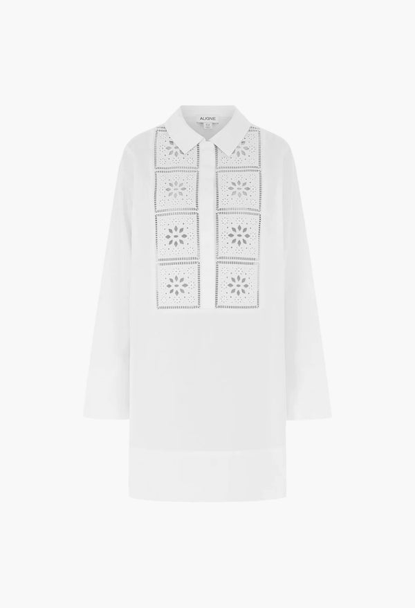 Ophelia Broderie Organic Cotton Dress