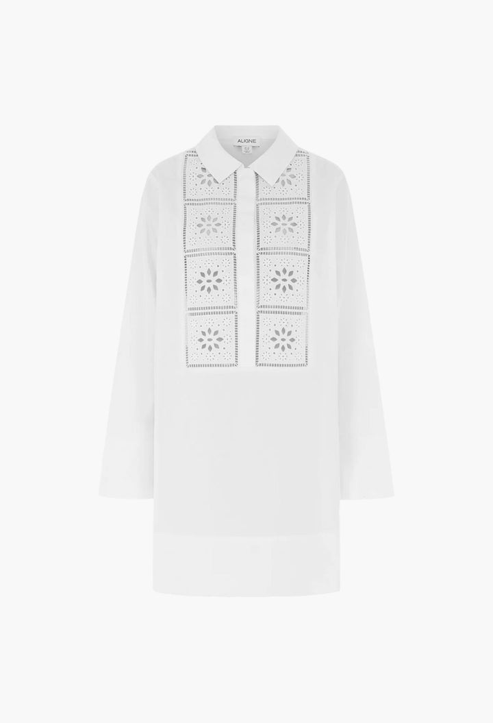 Ophelia Broderie Organic Cotton Dress - GLAM MODA