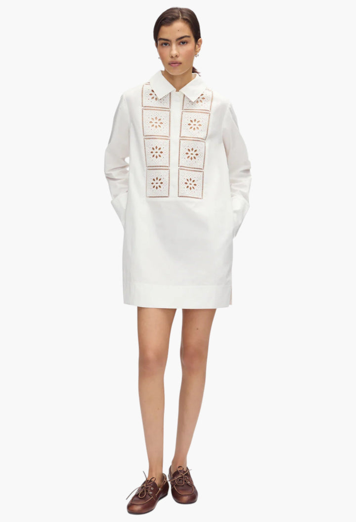 Ophelia Broderie Organic Cotton Dress - GLAM MODA