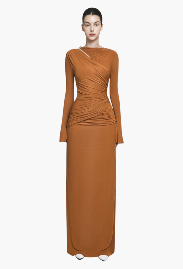 Orange - Amara Dress - GLAM MODA