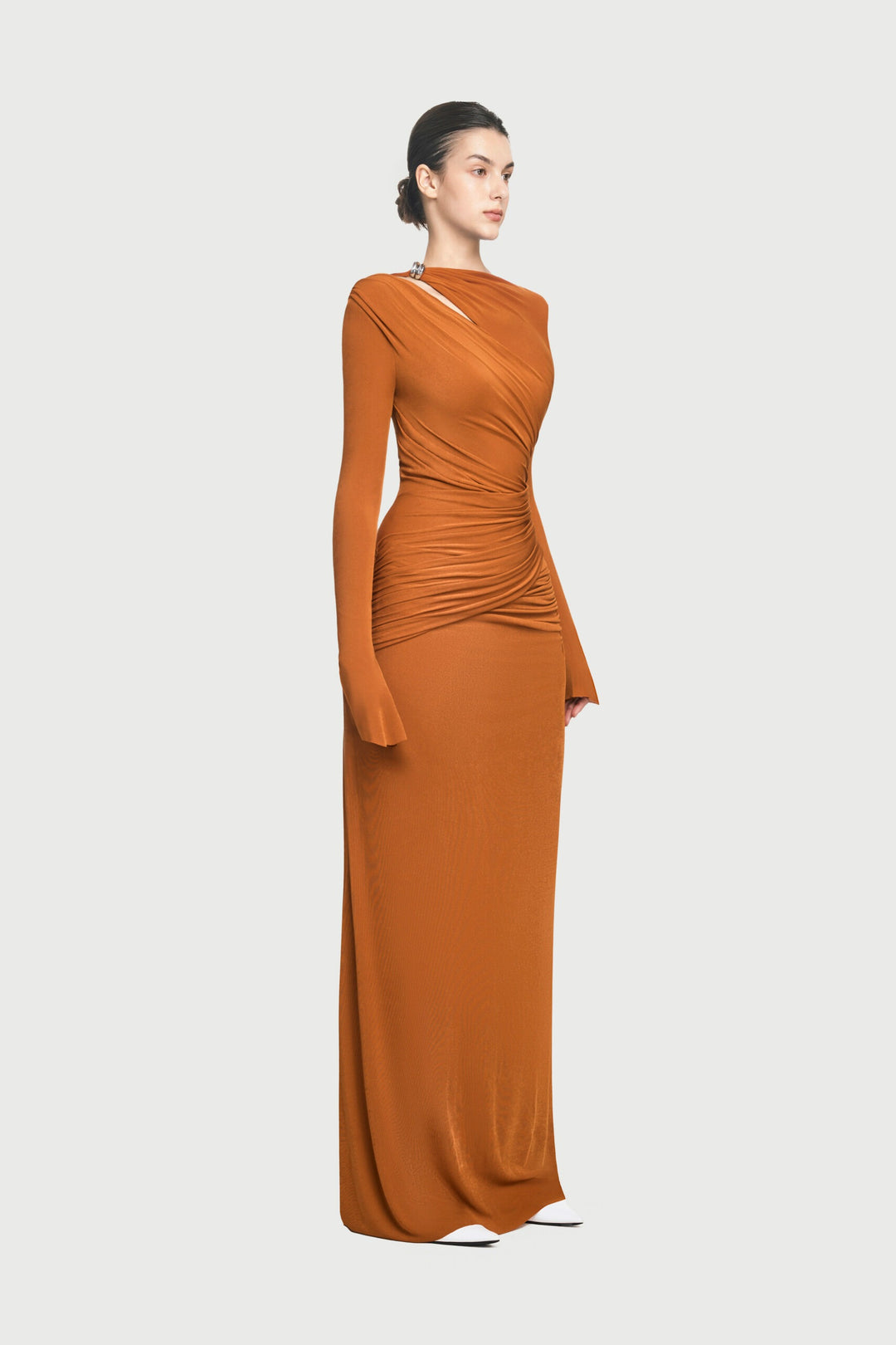 Orange - Amara Dress - GLAM MODA
