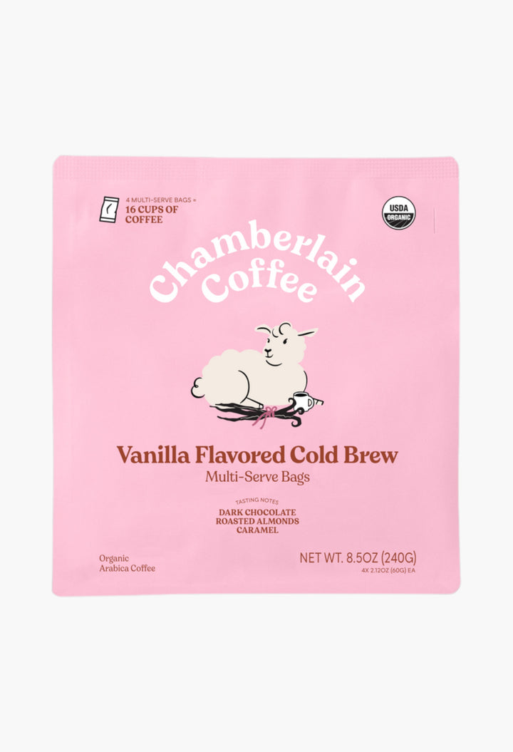 Organic Vanilla Cold Brew Elephant Large Coffee Bags