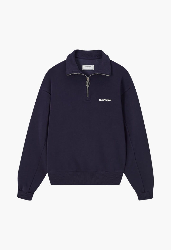 Origins Quarter-Zip Navy - GLAM MODA
