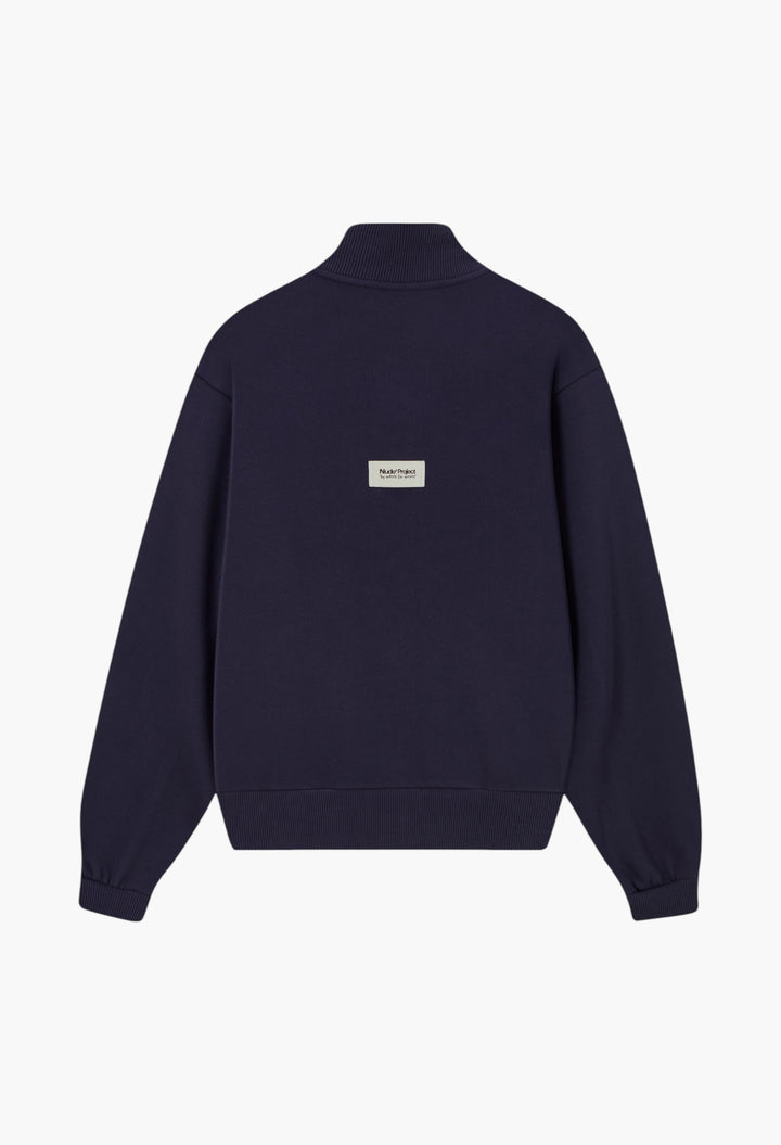 Origins Quarter-Zip Navy - GLAM MODA