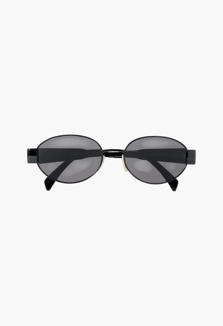 Oval-Frame Metal And Acetate Sunglasses - GLAM MODA