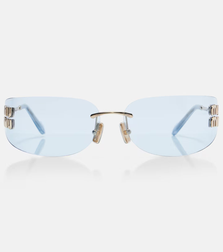 Logo Rectangular Sunglasses