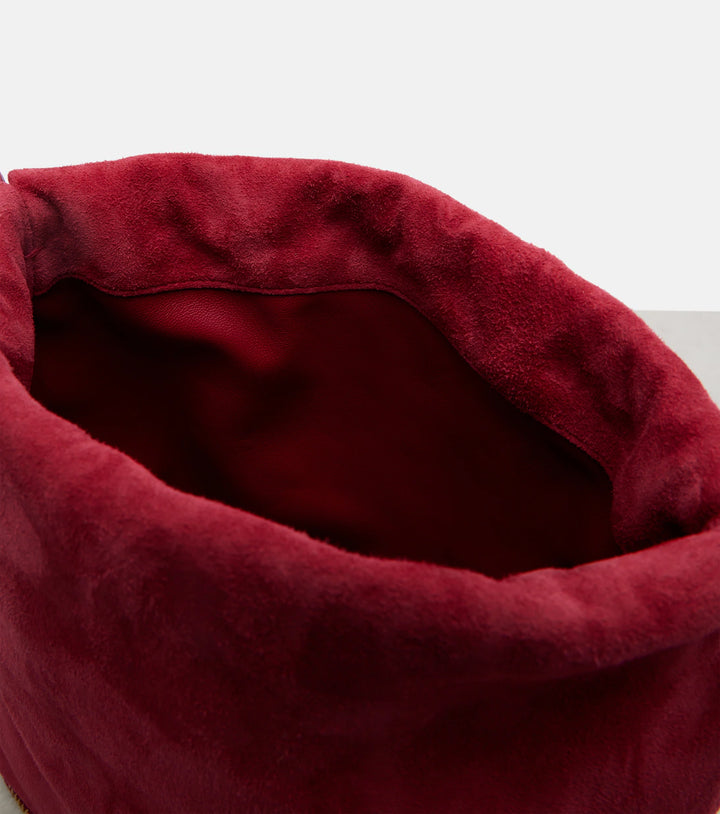 Le Pochon suede bucket bag - GLAM MODA