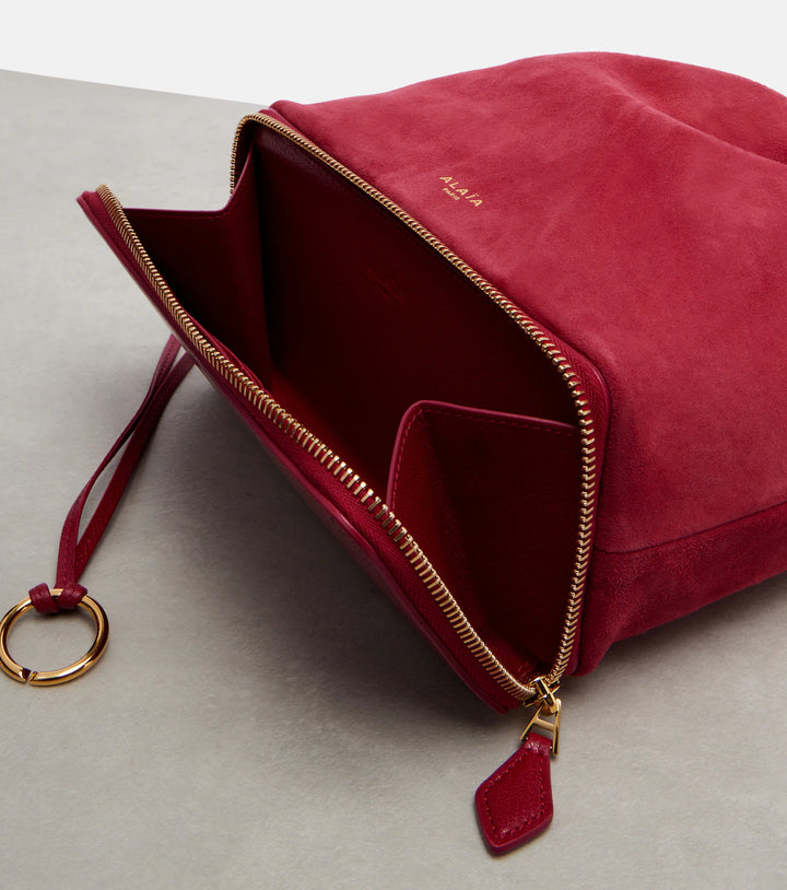Le Pochon suede bucket bag - GLAM MODA