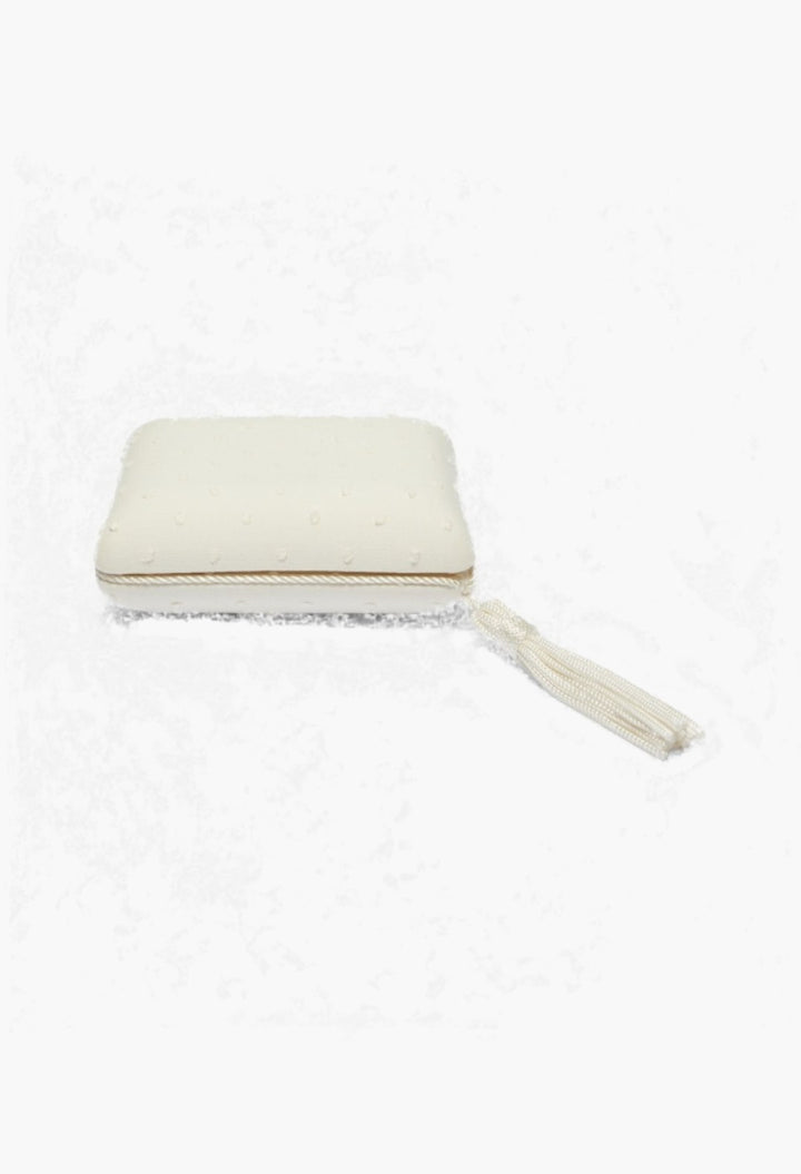 Canvas jewelry box White