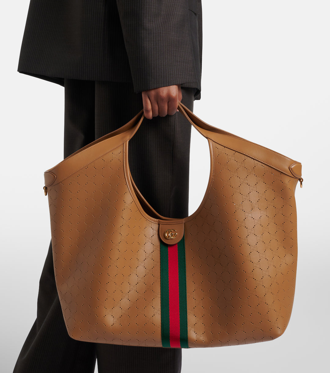 Gucci Giglio Large Leather Tote Bag
