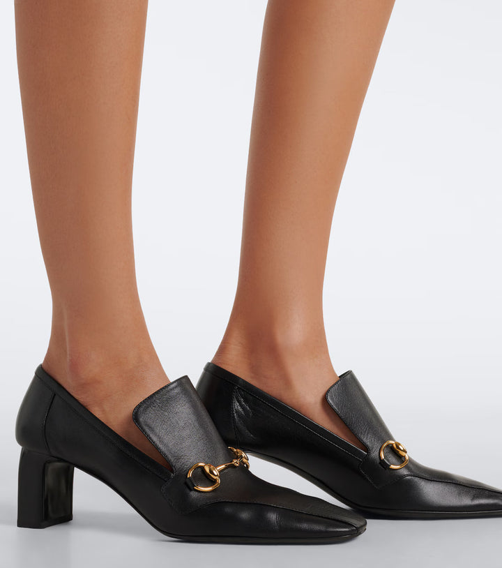 Galleria Horsebit leather loafer pumps