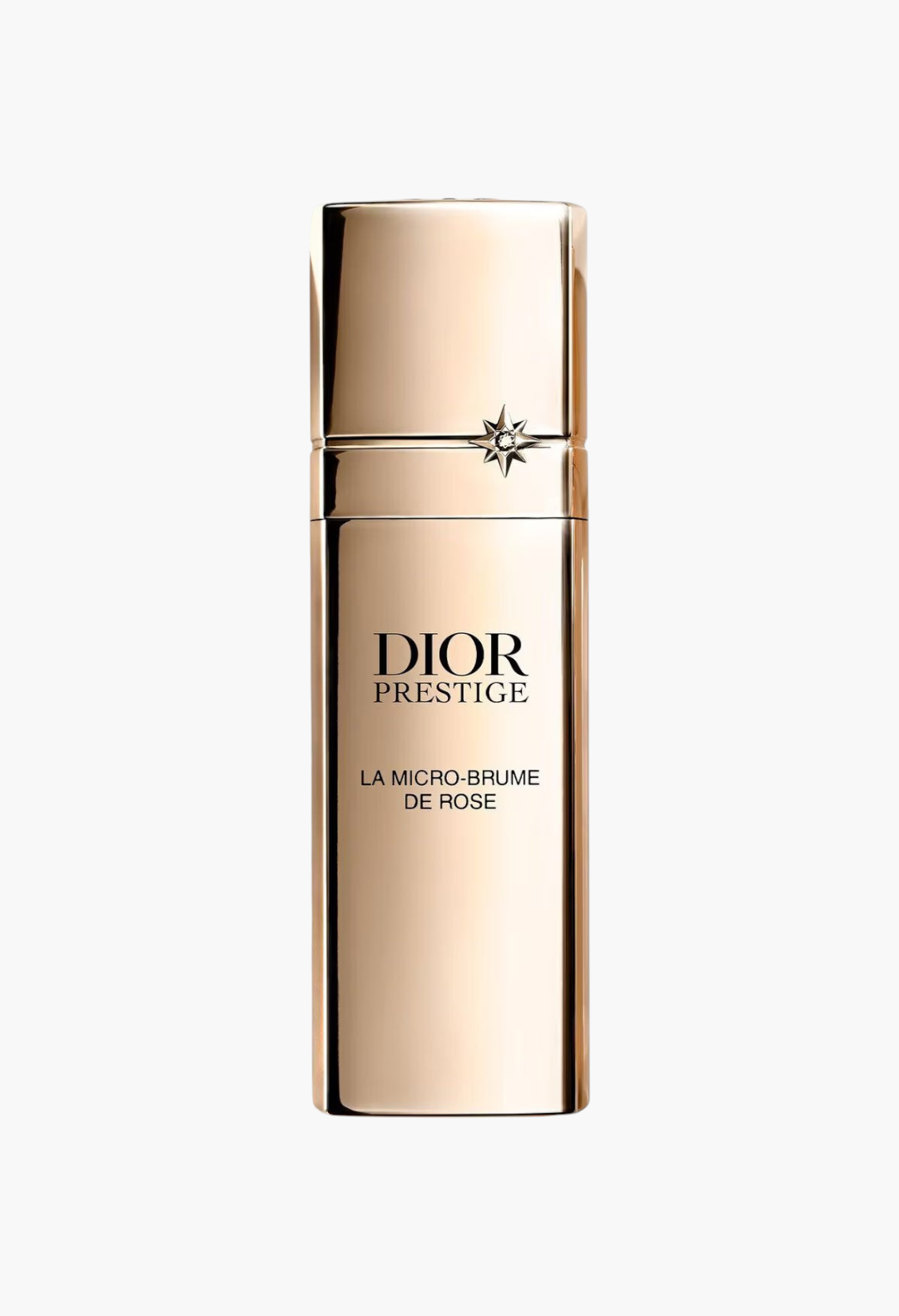 GLAM MODA Dior Prestige La Micro-Brume de Rose revitalizing face mist in an elegant gold refillable bottle