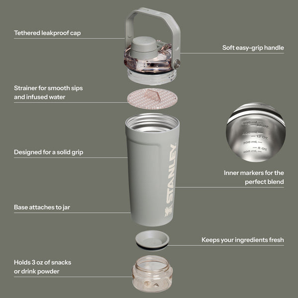 Sage Grey - The Activate Shaker Bottle | 20 OZ