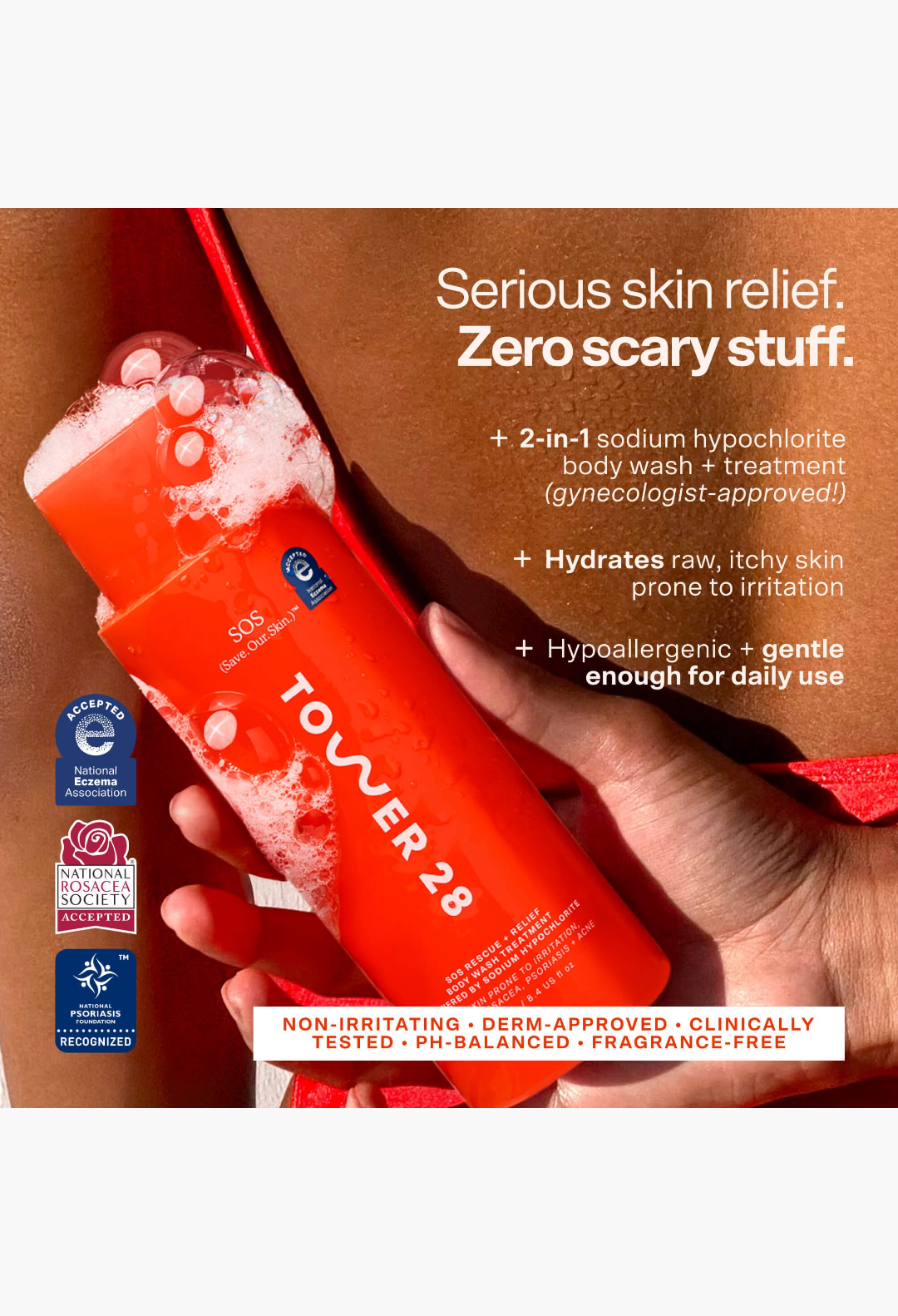 Tower 28 Beauty SOS Rescue + Relief Body Wash Treatment