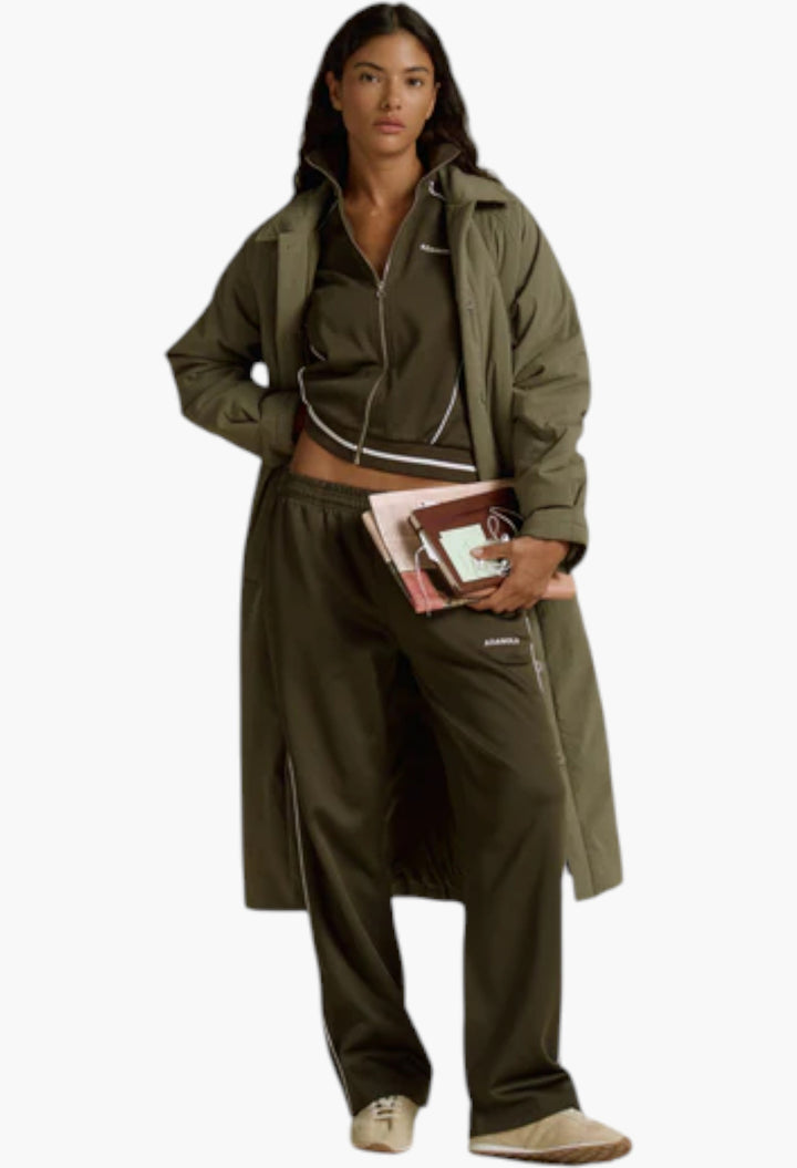 Padded Coach Jacket - Khaki - GLAM MODA