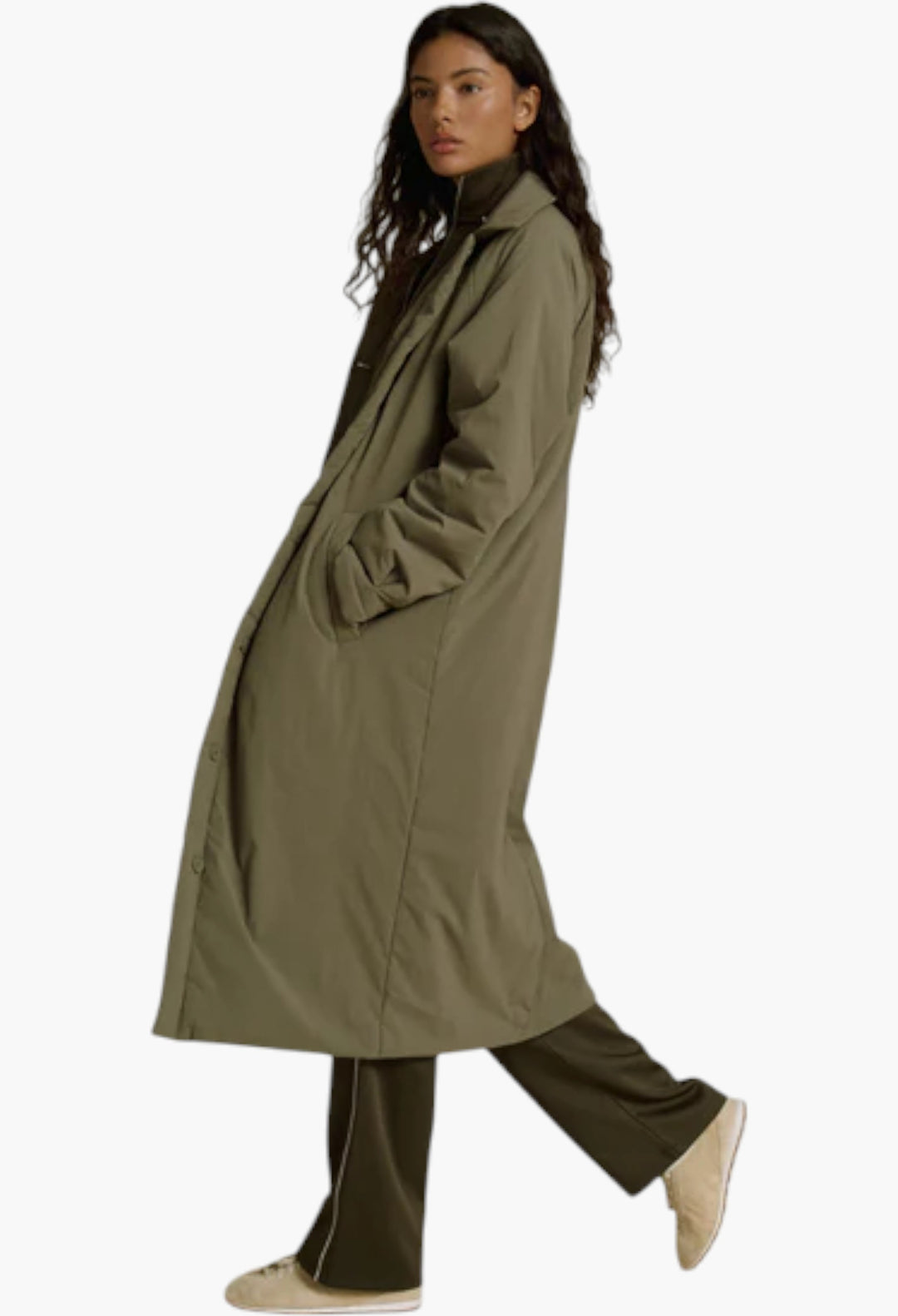 Padded Coach Jacket - Khaki - GLAM MODA