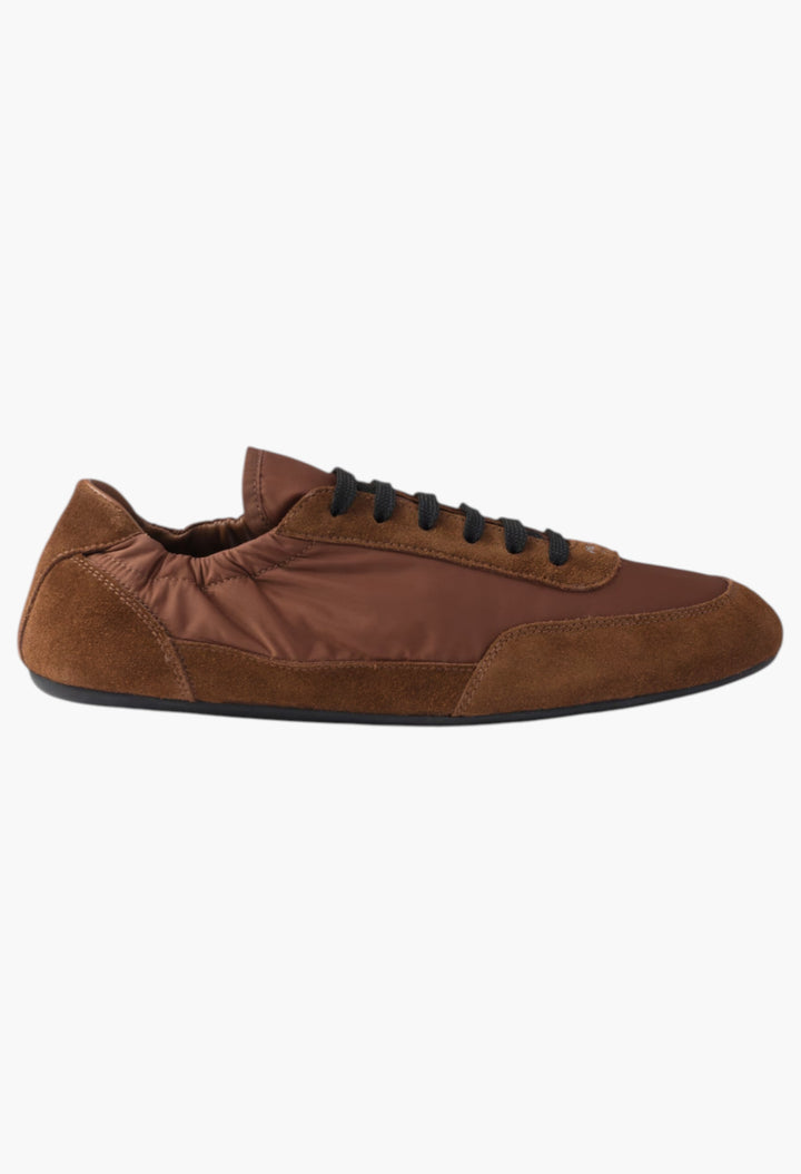 Palisander - Collapse Re-Nylon And Suede Sneakers - GLAM MODA