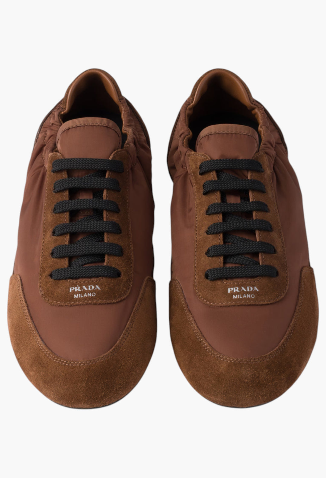 Palisander - Collapse Re-Nylon And Suede Sneakers - GLAM MODA