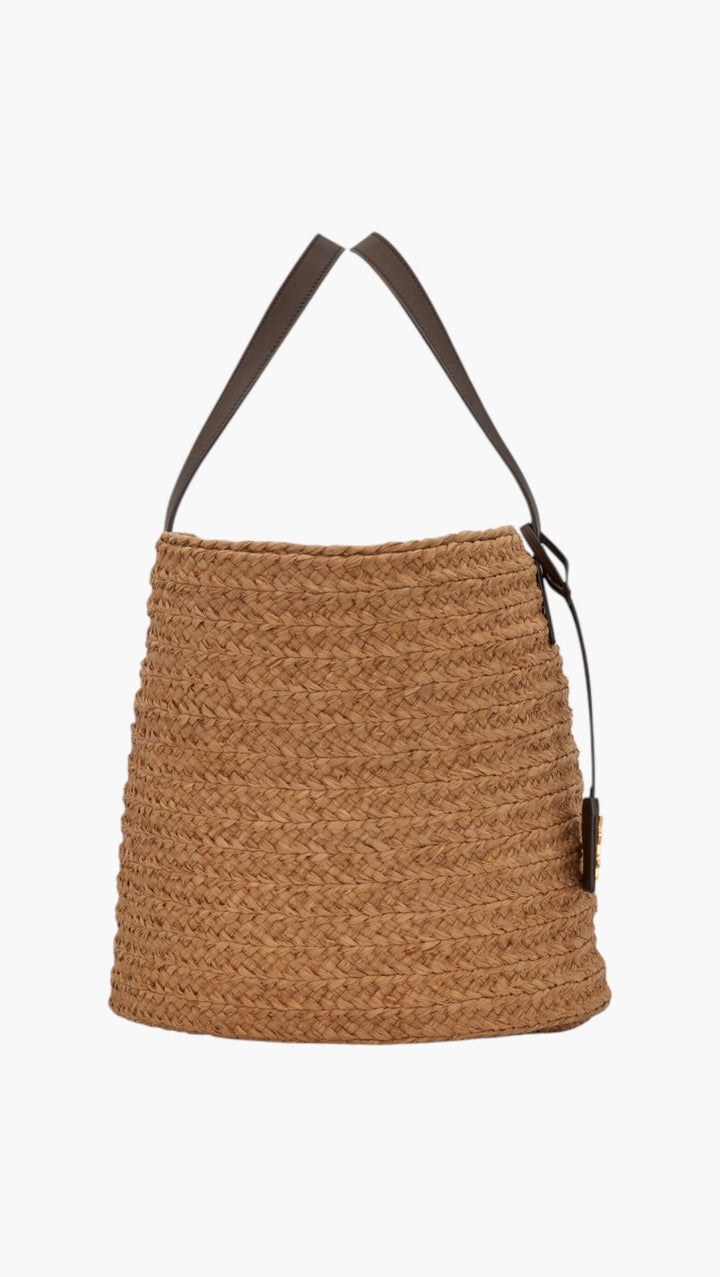 Panier Medium Bag In Raffia - GLAM MODA