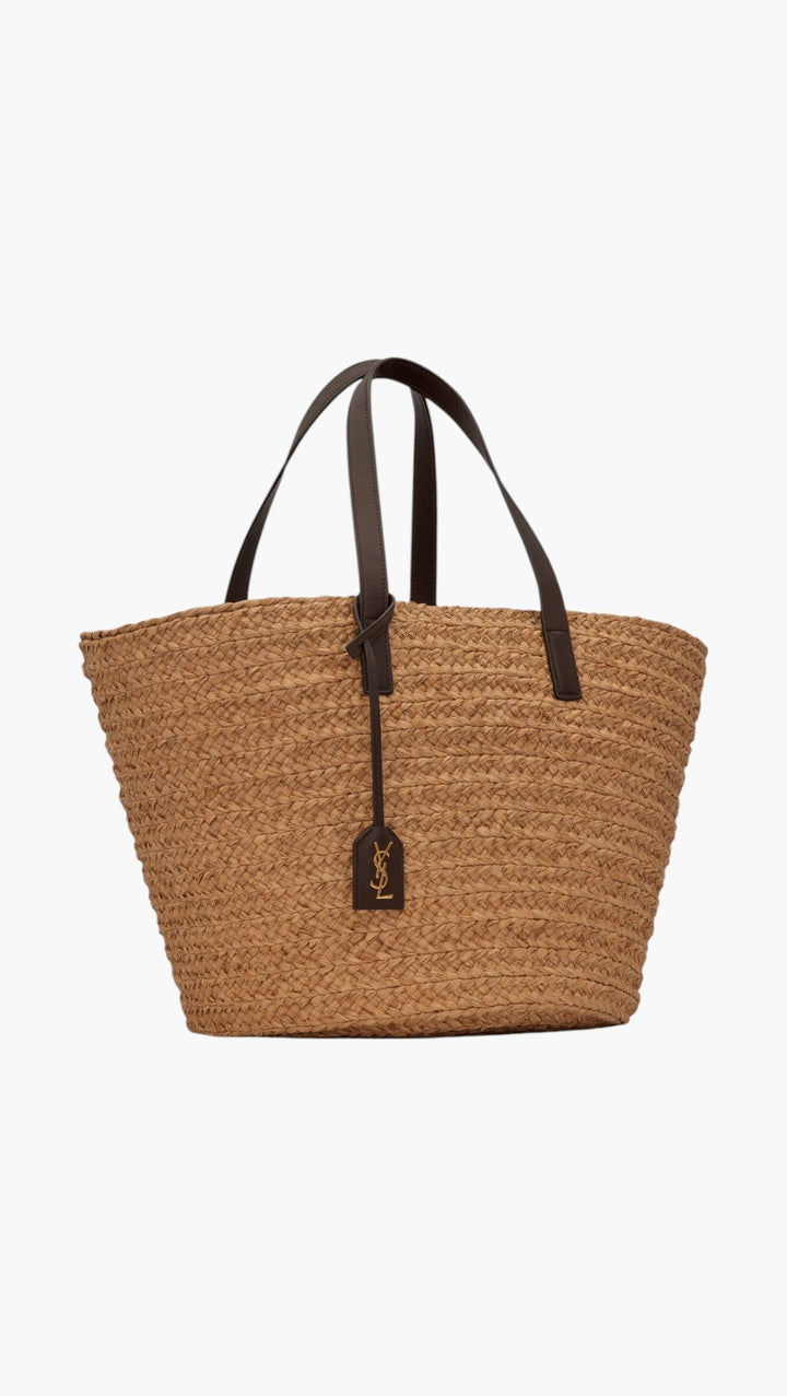 Panier Medium Bag In Raffia - GLAM MODA