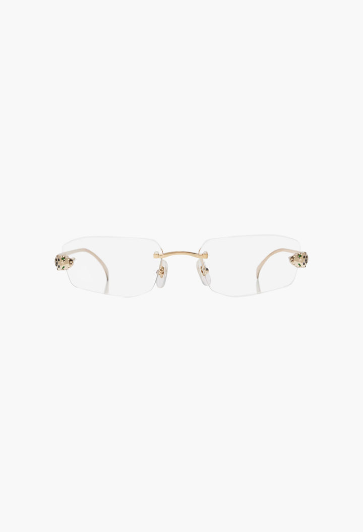 Panthère De Cartier Rectangular Glasses - GLAM MODA