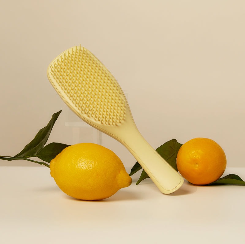 Pastel Lemon - The Ultimate Detangler Plant Brush™- Tight Curls & Coils - GLAM MODA