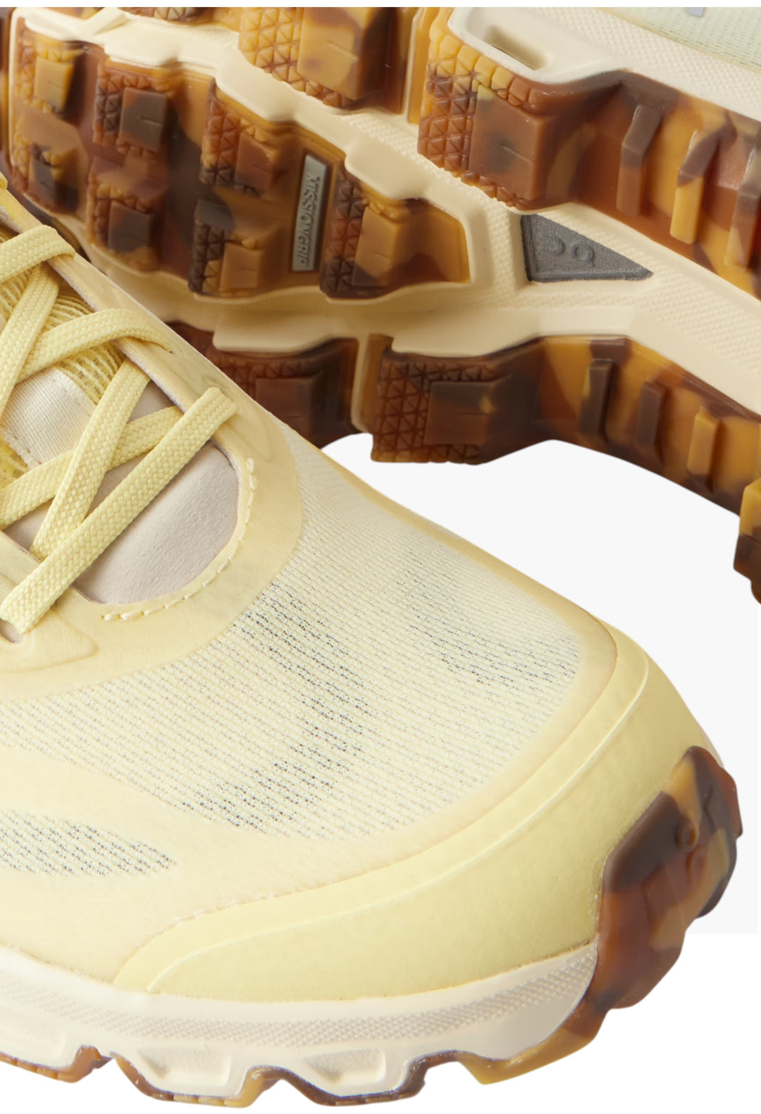 Pastel yellow + ON CLOUDVENTURE 2.0 Rubber-Trimmed Paneled Recycled-Resh Sneakers - GLAM MODA