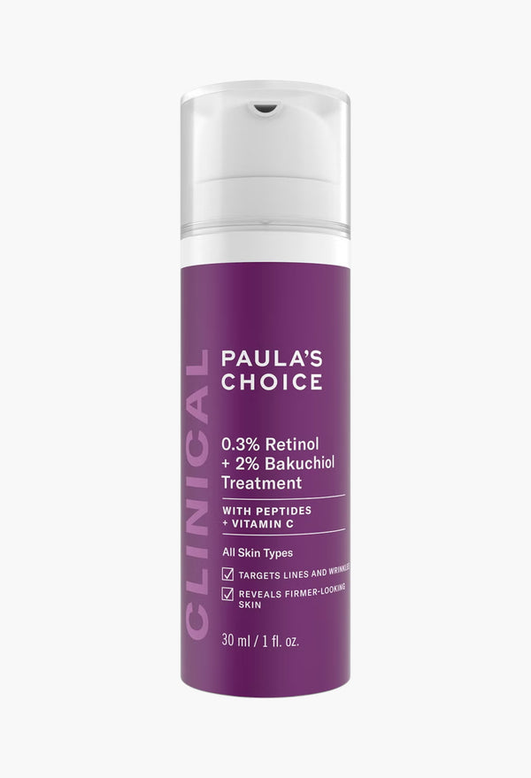 Clinical 0.3% Retinol and 2% Bakuchiol Treatment 30ml