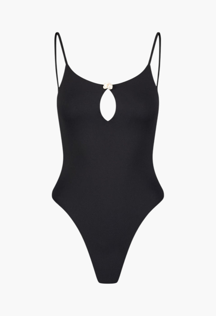 Pearl One-Piece in Black - GLAM MODA