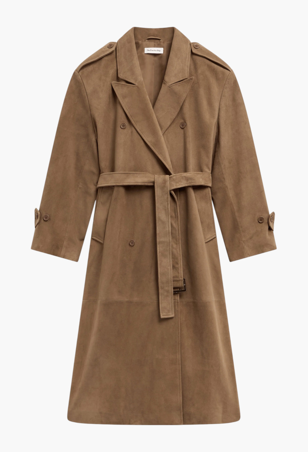 Pembroke Faux Suede Trench - GLAM MODA