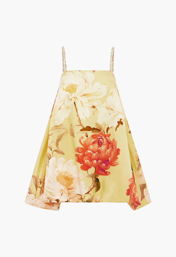 Embellished Puff Mini Dress - GLAM MODA