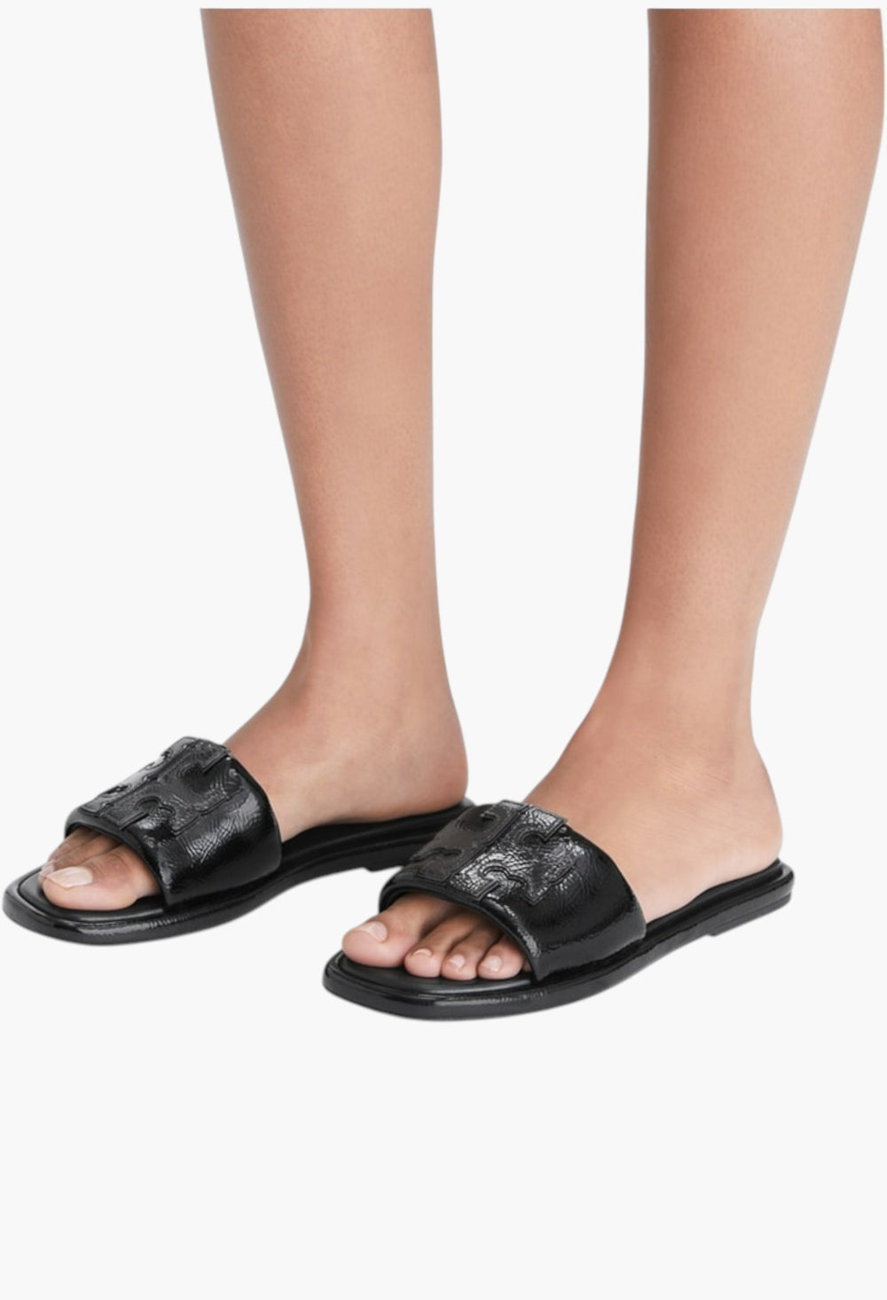 Perfect Black - Double T Sport Slide - GLAM MODA