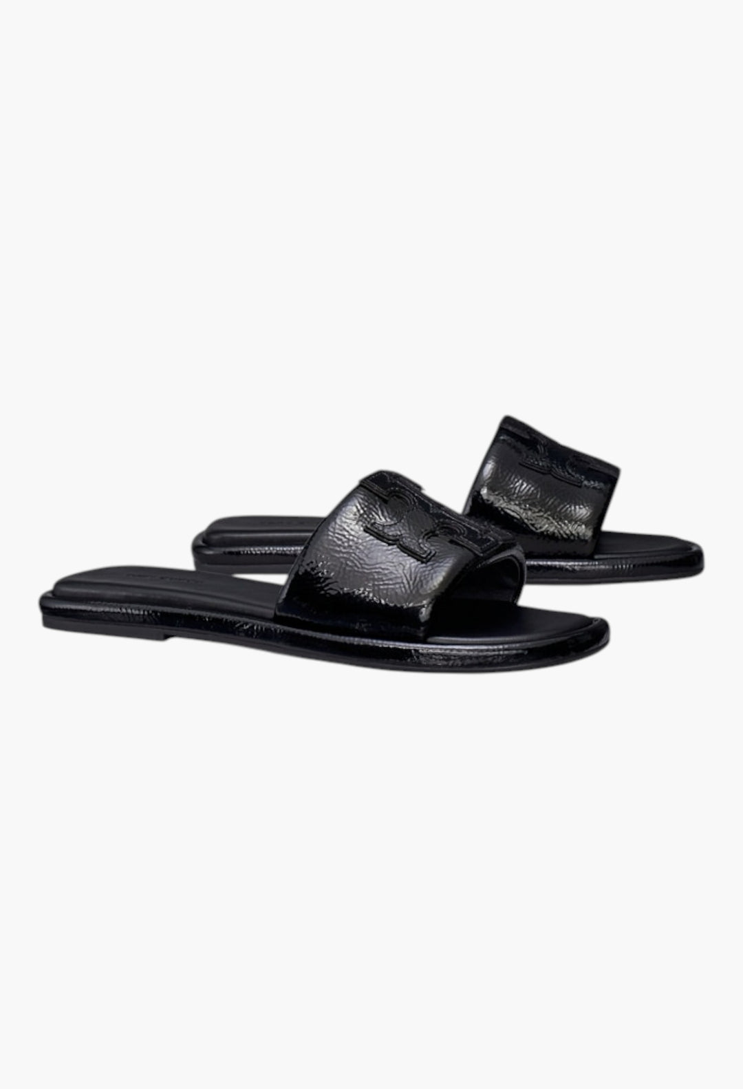 Perfect Black - Double T Sport Slide - GLAM MODA