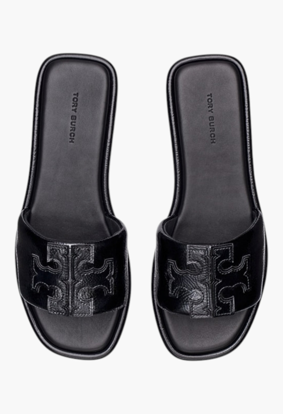 Perfect Black - Double T Sport Slide - GLAM MODA