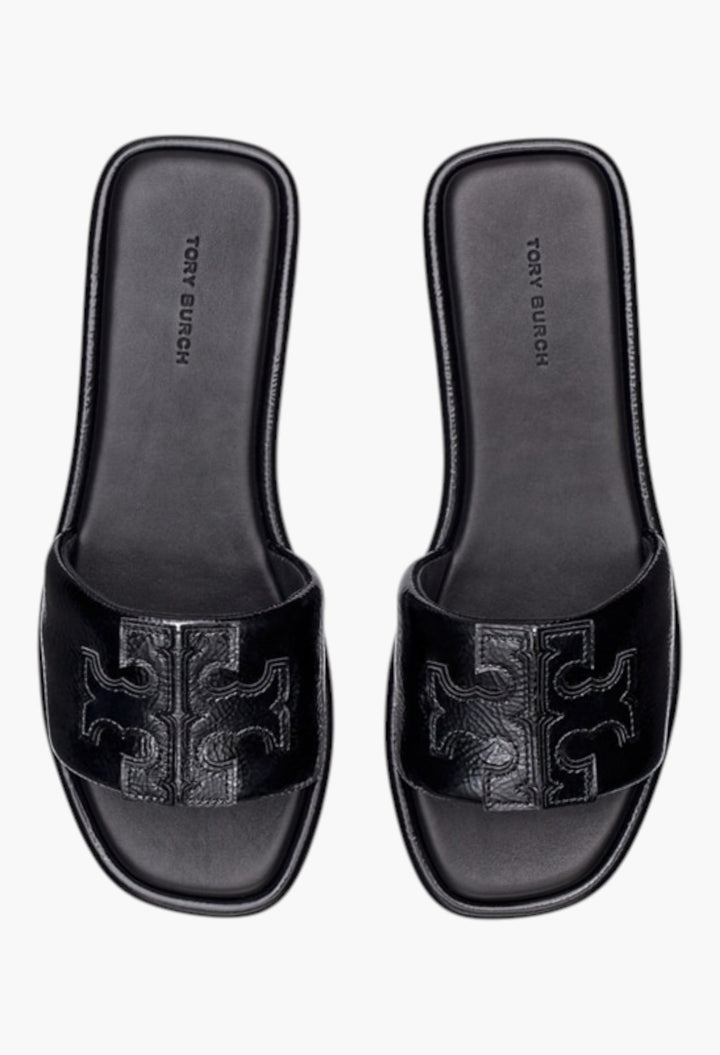 Perfect Black - Double T Sport Slide - GLAM MODA