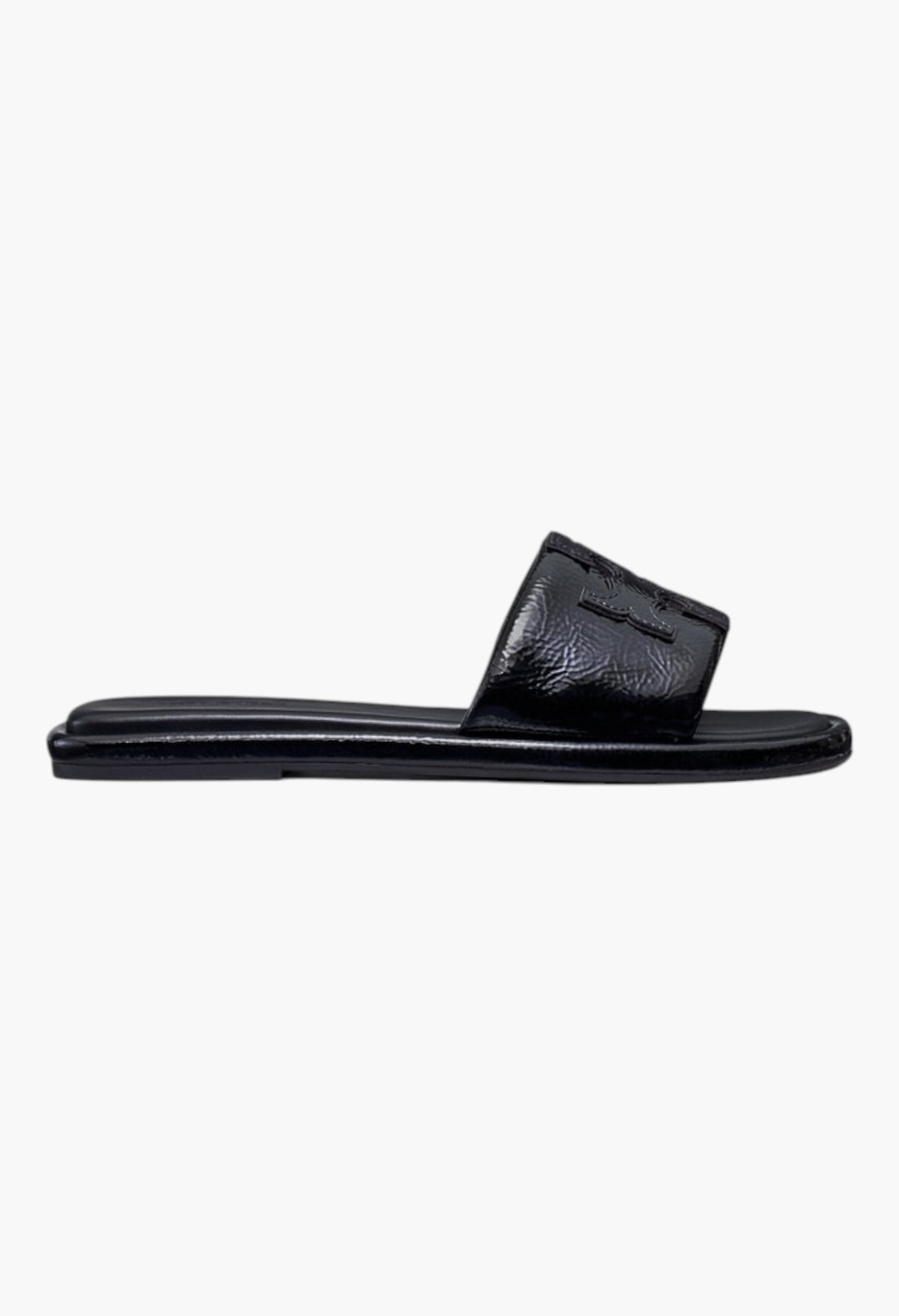 Perfect Black - Double T Sport Slide - GLAM MODA