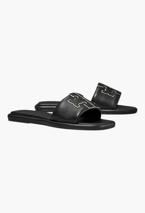 Perfect Black/Gold - Double T Sport Slide