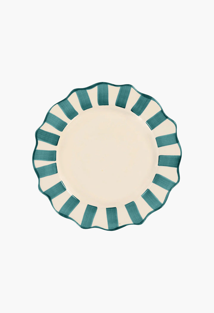 Pine Scalloped Dinner Plate - GLAM MODA